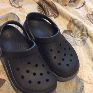 CROCS | Shoes | Black Crocs Size 9 Mens 